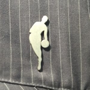 NBA Adidas The Association Official Detroit Pistons Gray Pinstripe Jacket